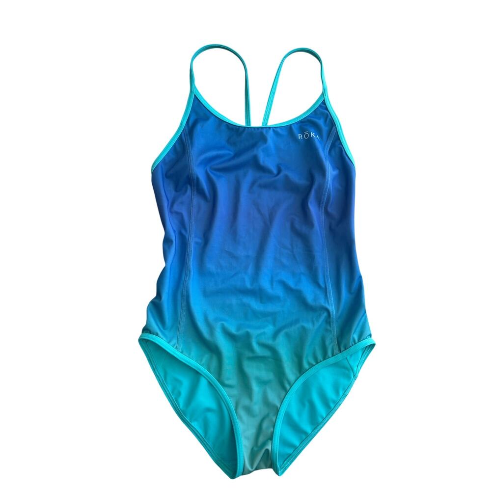 Roka LCB Swim Suit -Ironman Lucy Charles Barclay Triathlon - Size 32 Small Aqua